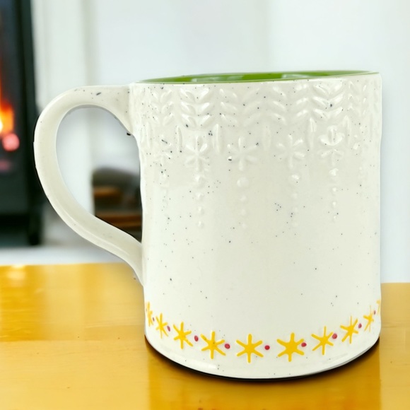 Anthropologie Stonewear Bundled Up Knit Hat Monogram Mug Initial 'S' - Picture 3 of 5